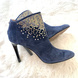 French Connection Navy Studded Monroe High Heel Booties- Size 40/ 10US
